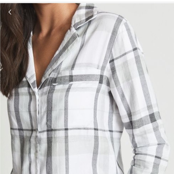 Imogen Check Long Sleeve Sleep Shirt - Picture 3 of 5